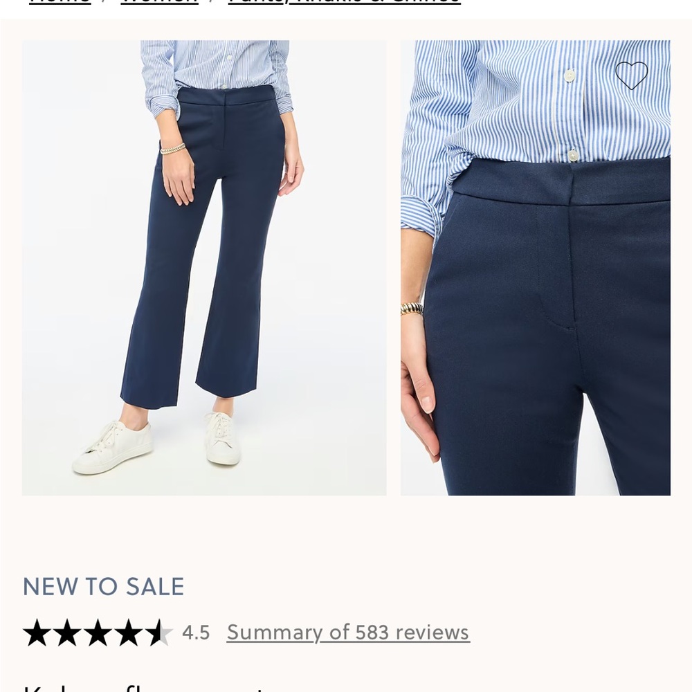 Kelsey flare jcrew pants navy tall size 4